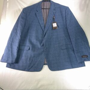 New Pierre Loren Blazer Men’s 58R Classic Blue 2 Buttons Classic